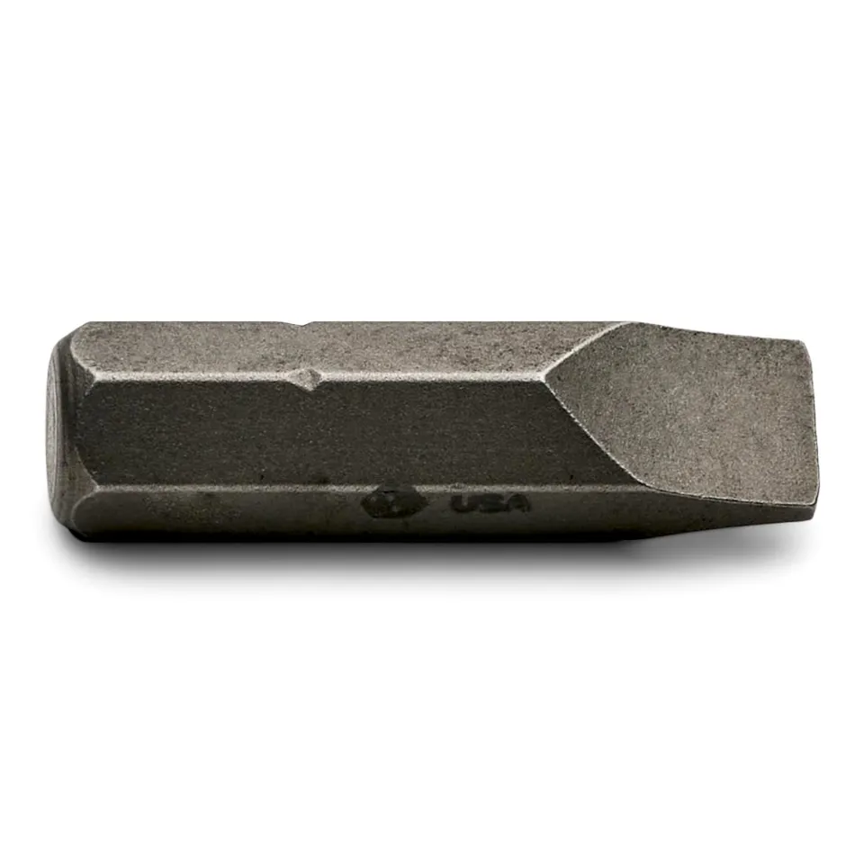 1/4" Drive Standard Slotted Screwdriver Bit Replacement - 23/64"