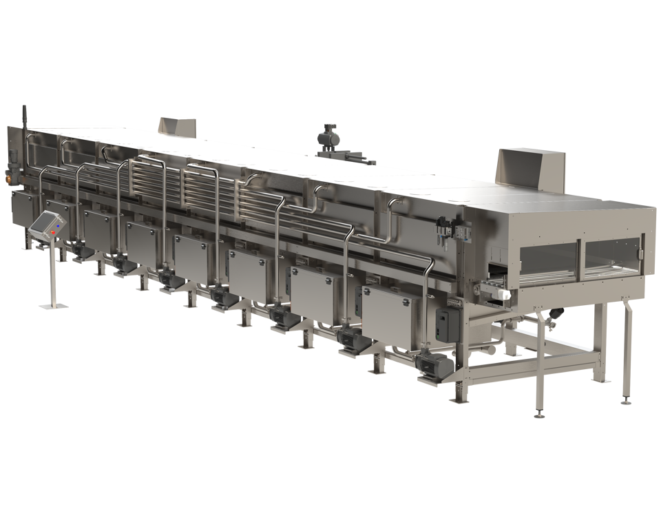 Pasteurizer 40S - Overall - 5' x 45' - 45' Spray Section