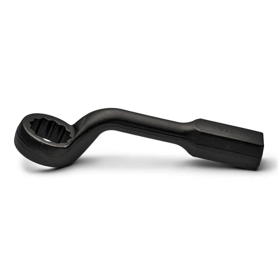 Striking Face Box Wrench 12 Point 45⁰ Offset Handle Heavy Duty Black Industrial