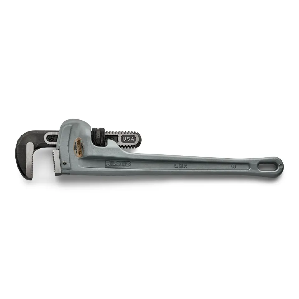 Heavy Duty Aluminum Pipe Wrench 1-1/2" Maximum Pipe Diameter - 10"