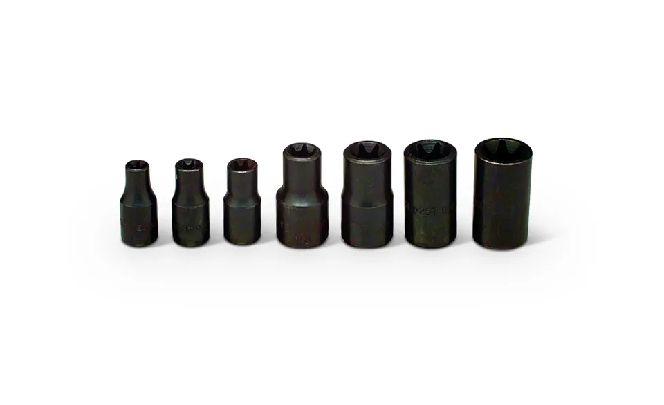 1/4" & 3/8" Drive 7 Piece Set - Standard Torx® Sockets E6 - E16