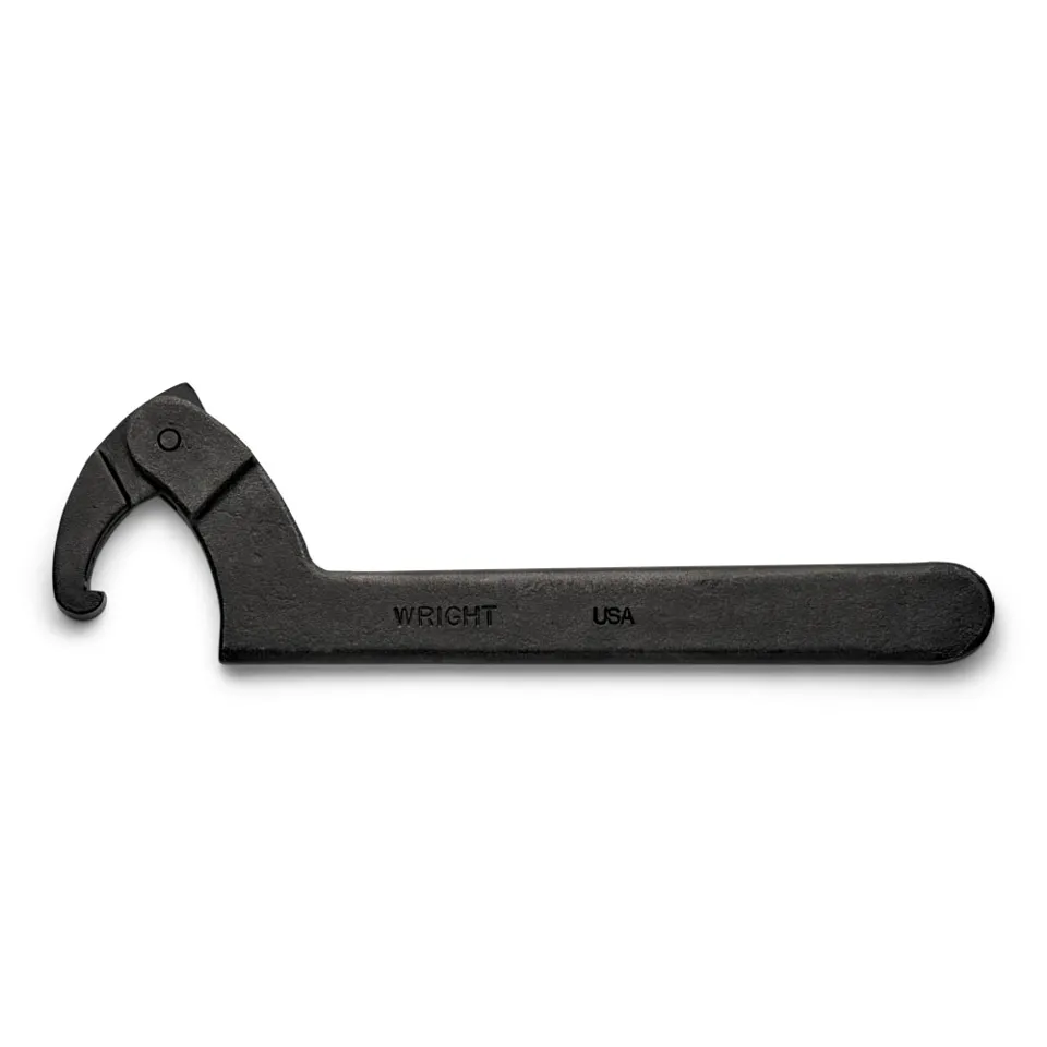 Spanner Wrench Adjustible Hook Black Industrial - 3/4" to 2"