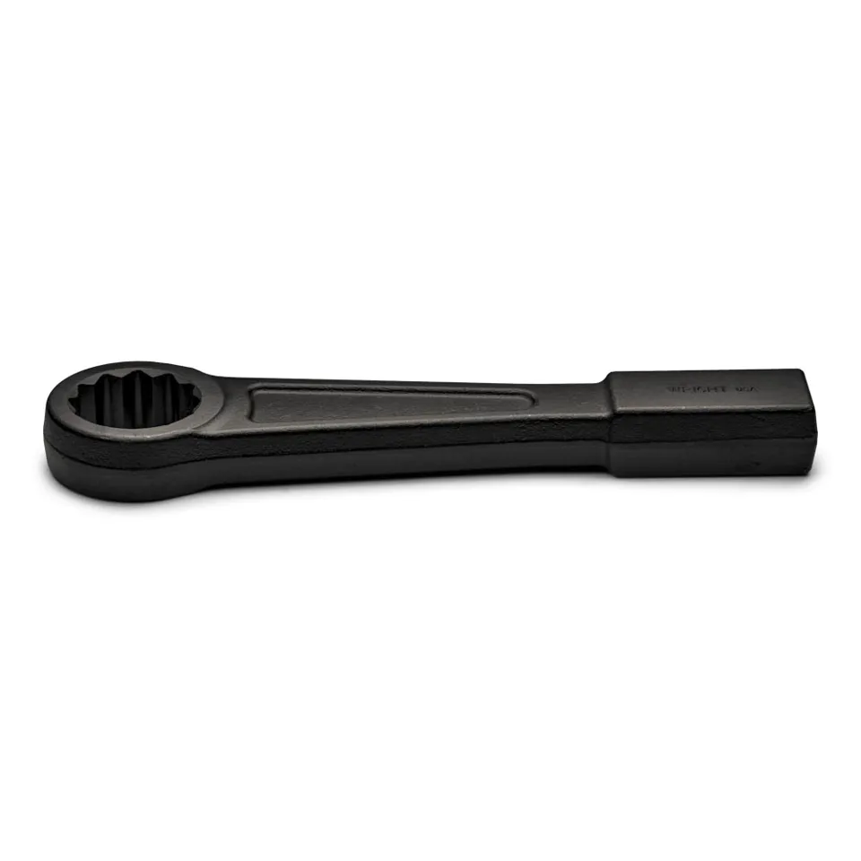 Striking Face Wrench 12 Point Straight Handle Heavy Duty Black Industrial - 1"