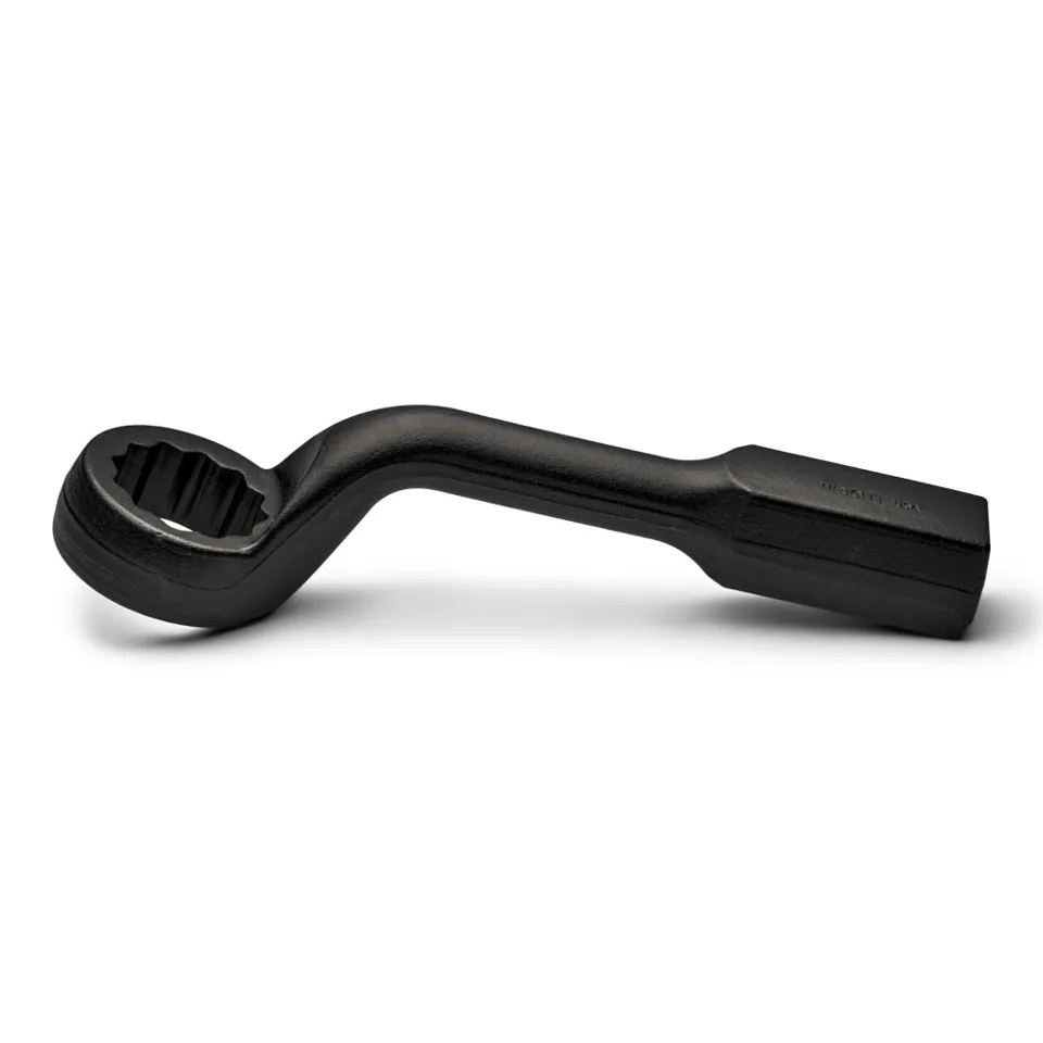 Striking Face Box Wrench 12 Point Metric 45⁰ Offset Handle Heavy Duty Black