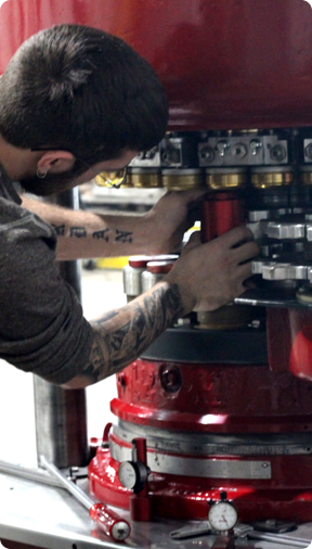 Man repairing machine